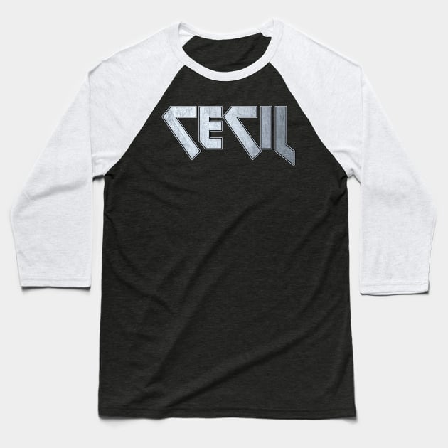 Heavy metal Cecil Baseball T-Shirt by KubikoBakhar